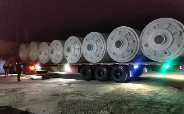 敦煌锥底桶交付现场